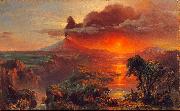Frederic Edwin Church Oil Study of Cotopaxi Frederic Edwin Church oil painting artist